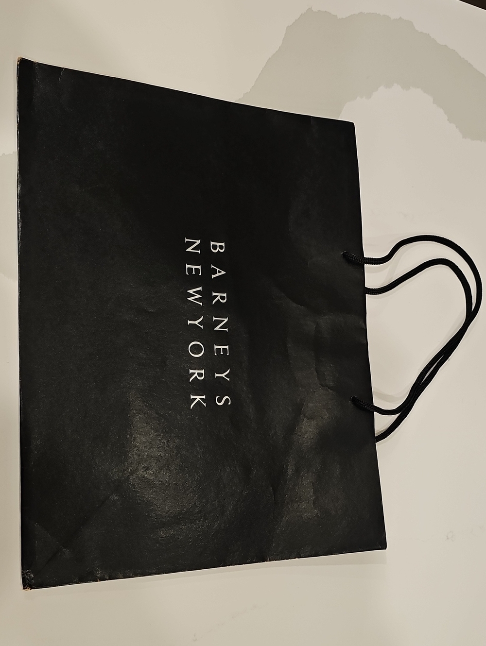 Barneys New York Black Rope-Handle Tote Bag
